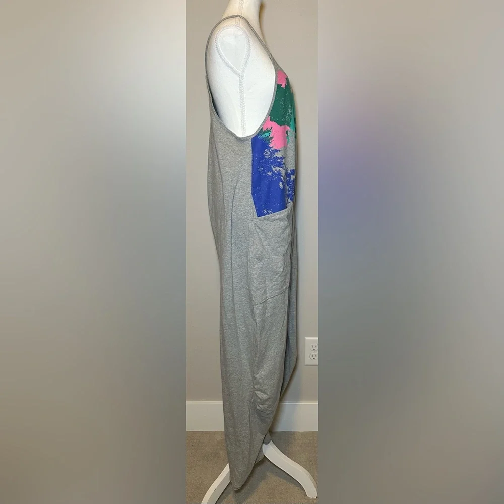 FP Movement Hot Shot Printed Onesie Small Gray Ski Graphic Jumpsuit Romper Comfy - Picture 10 of 10